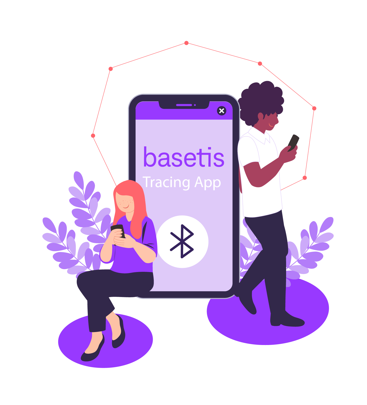 app de rastreo de personas que hayan estado en contacto con un caso de covid-19, Basetis Tracing App, siendo usada