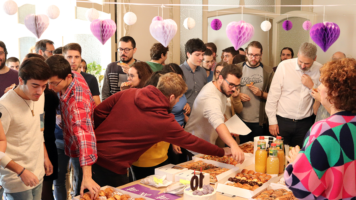Basetis - Esmorzar de 10è aniversari a l'oficina de La Pedrera